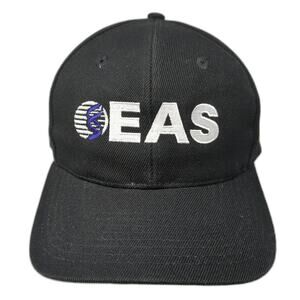 EAS Snapback Hat Solid Black Large Adjustable Embroidered Foremost